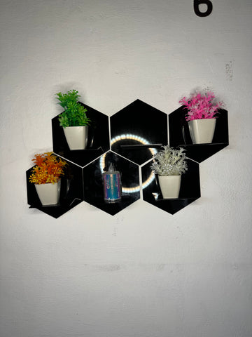 6 Acrylic Hexagon shelf