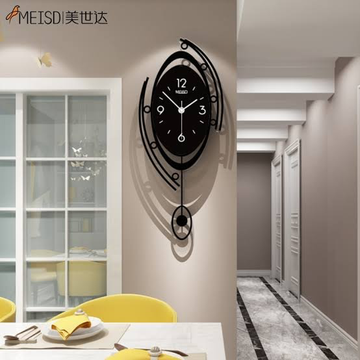 Oval Clock with Pendulum - Wall Clocks