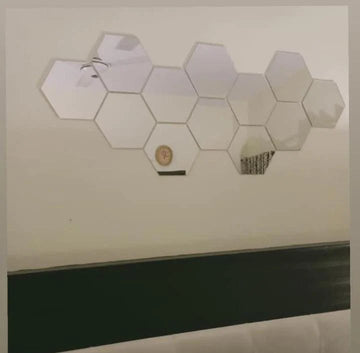 Acrylic Hexagon Wall Decor Mirror